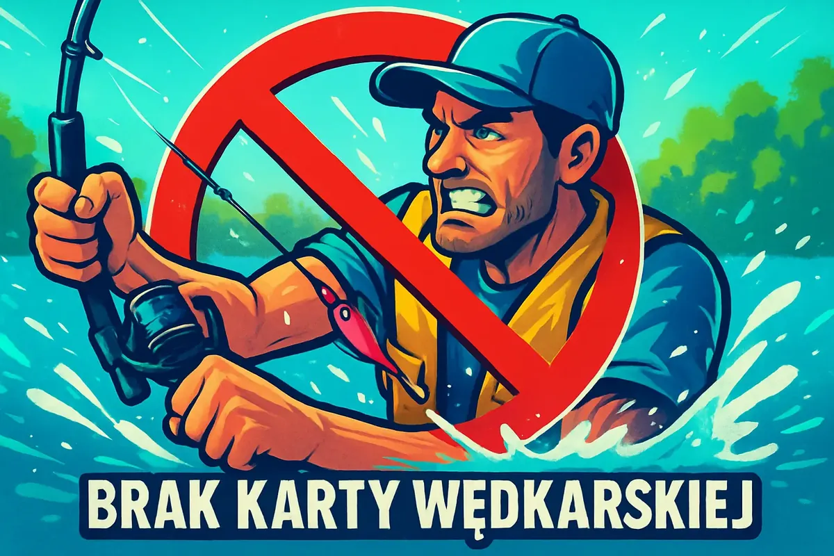 brak karty wędkarskiej