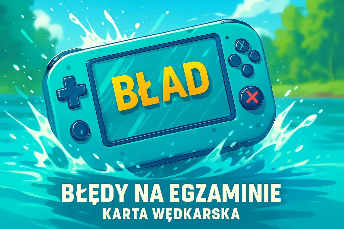 błędy na egzaminie karta wędkarska